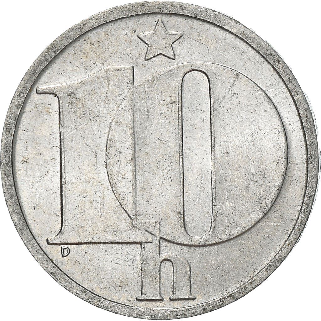 Czechoslovakia 10 Haleru Coin | Star | KM80 | 1974 - 1990