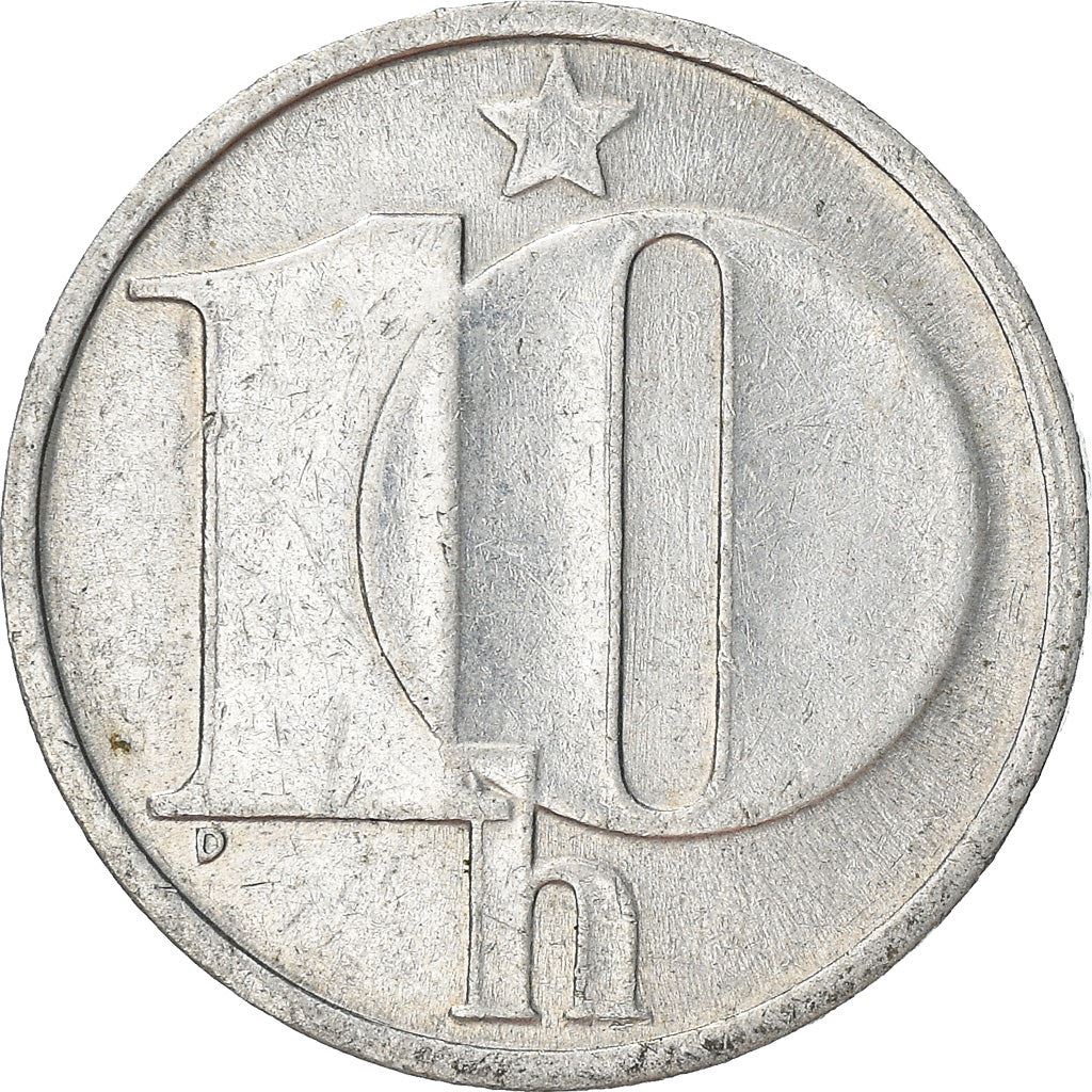 Czechoslovakia 10 Haleru Coin | Star | KM80 | 1974 - 1990