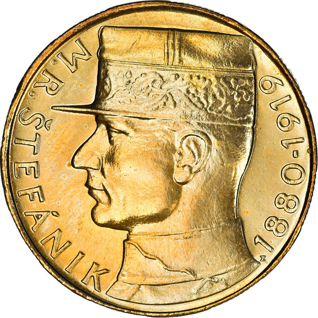 Czechoslovakia | 10 Korun Coin | Milan Rastislav Stefanik | KM153 | 1991 - 1993