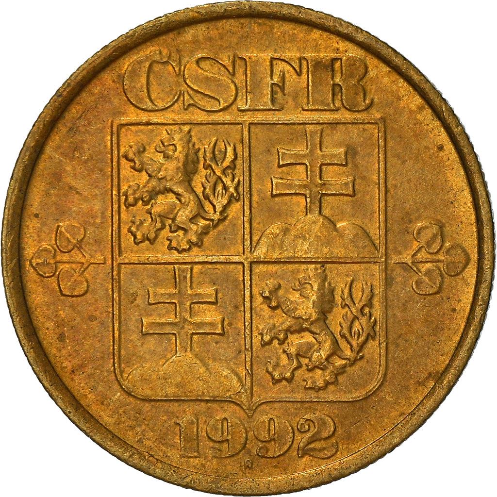 Czechoslovakia | 20 Haleru Coin | CSFR state shield | Km:143 | 1991 - 1992