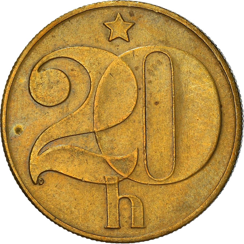 Czechoslovakia | 20 Haleru Coin | Star | KM74 | 1972 - 1990