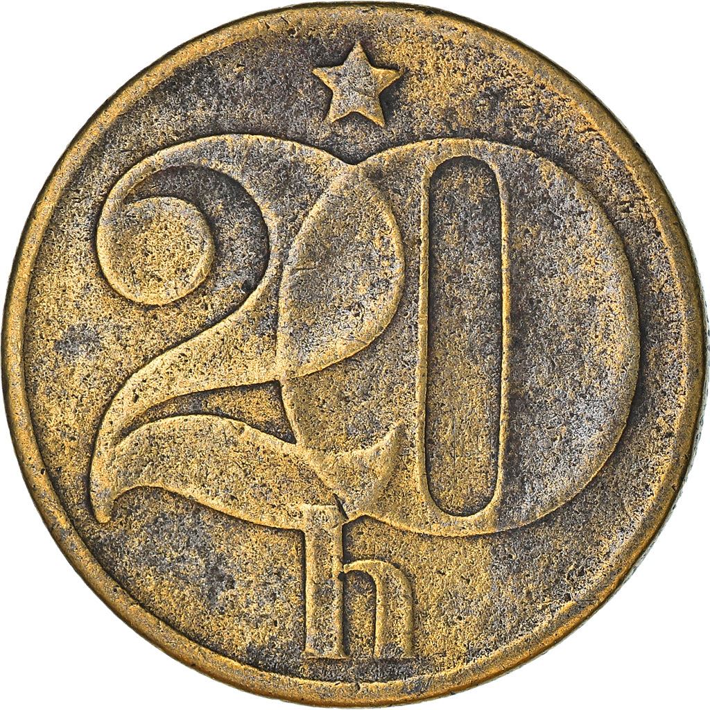 Czechoslovakia | 20 Haleru Coin | Star | KM74 | 1972 - 1990