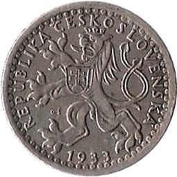 Czechoslovakia | 25 Haleru Coin | Lion | KM16 | 1932 - 1933