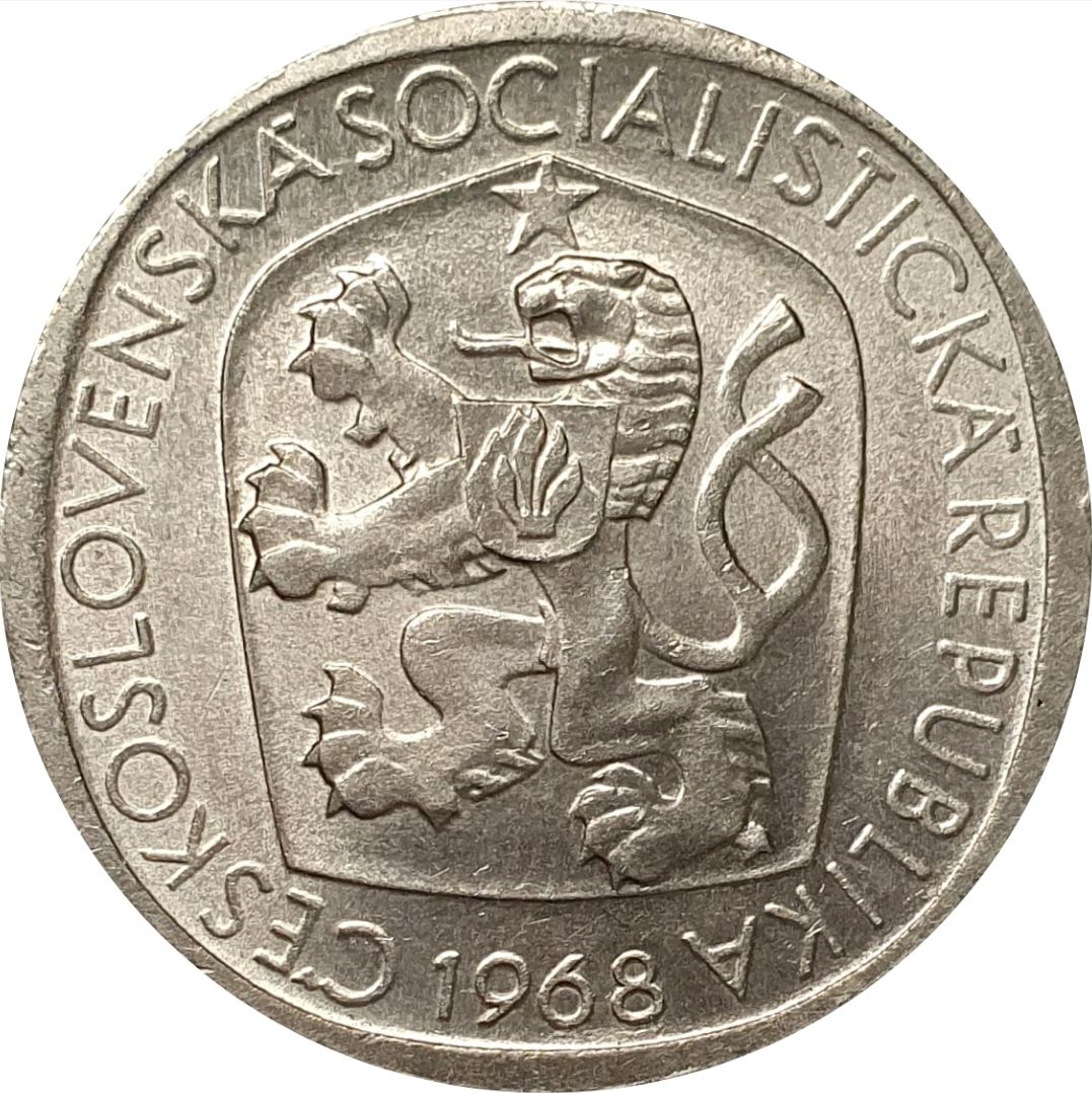 Czechoslovakia | 3 Koruny Coin | Linden Leaves | KM57 | 1965 - 1969