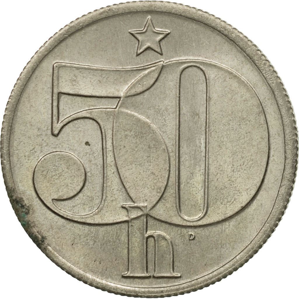 Czechoslovakia | 50 Haleru Coin | Star | KM89 | 1977 - 1990