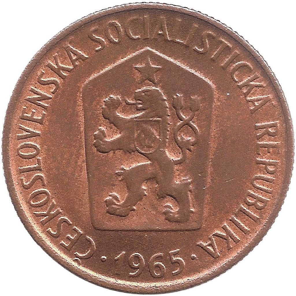 Czechoslovakia | 50 Haleru Coin | Star | Lion | KM55 | 1963 - 1971