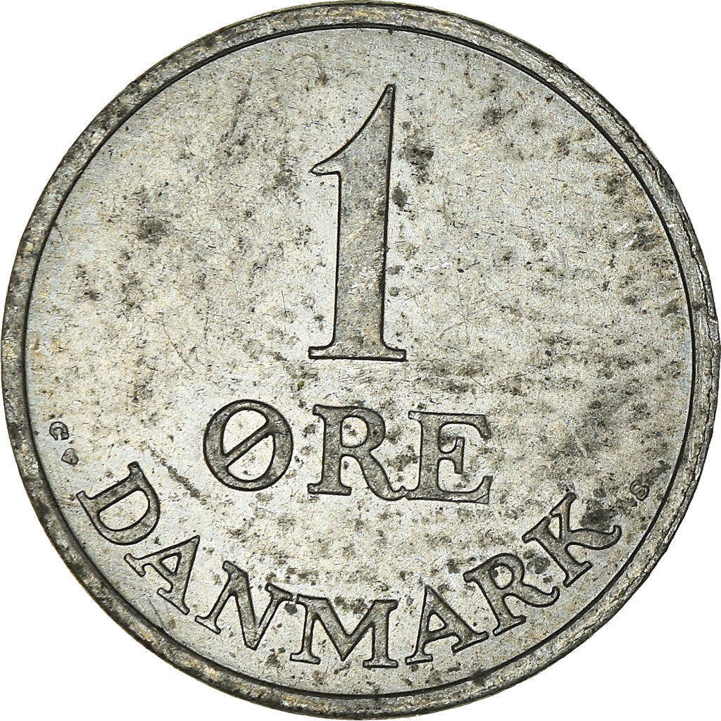 Danish Coin 1 Øre | King Frederik IX Monogram | KM839 | Denmark | 1948 - 1972