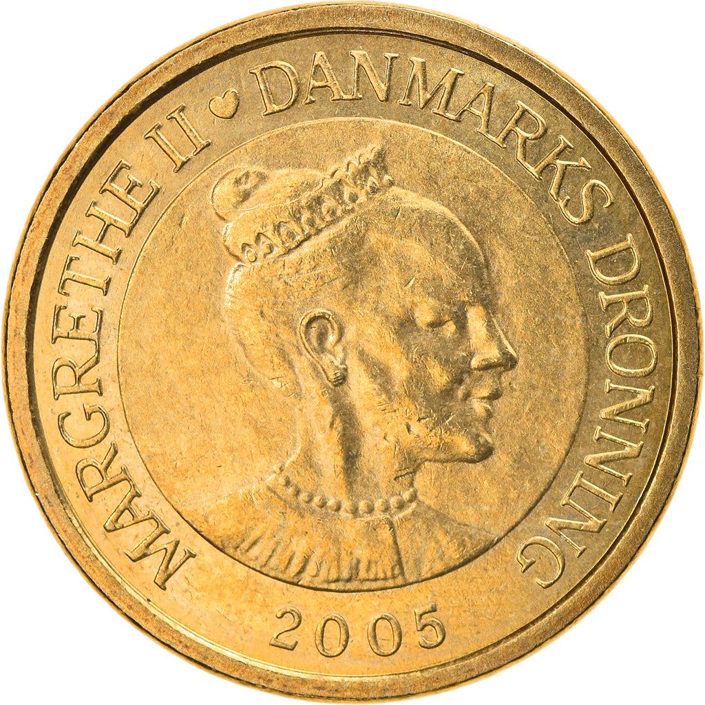 Danish Coin 10 Kroner | Queen Margrethe II | Little Mermaid | KM900 | Denmark | 2005