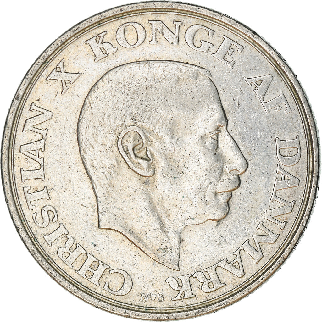 Danish Coin 2 Kroner | Christian X King's Birthday | KM836 | Denmark | 1945