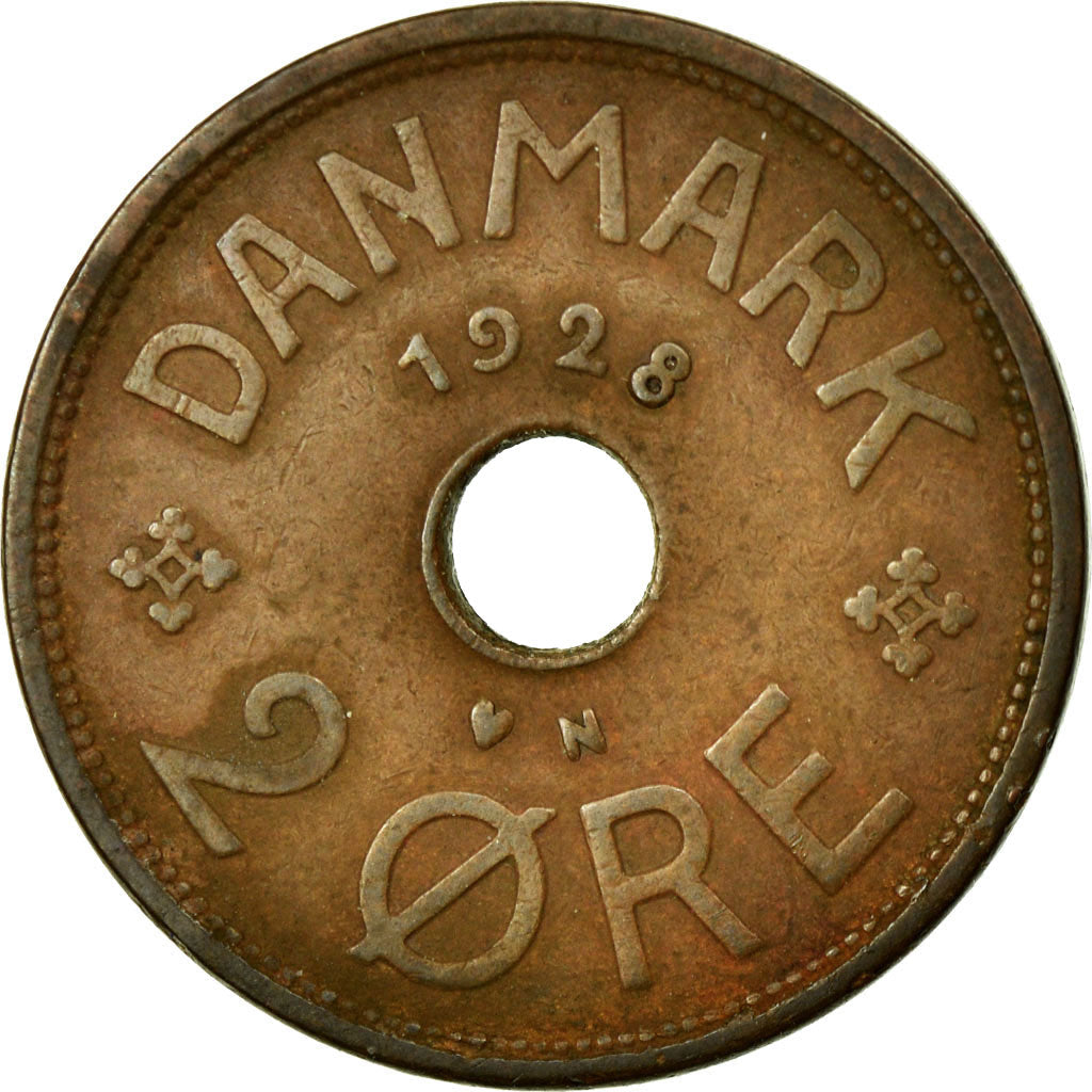 Danish Coin 2 Øre | Christian X | KM827 | Denmark | 1926 - 1940