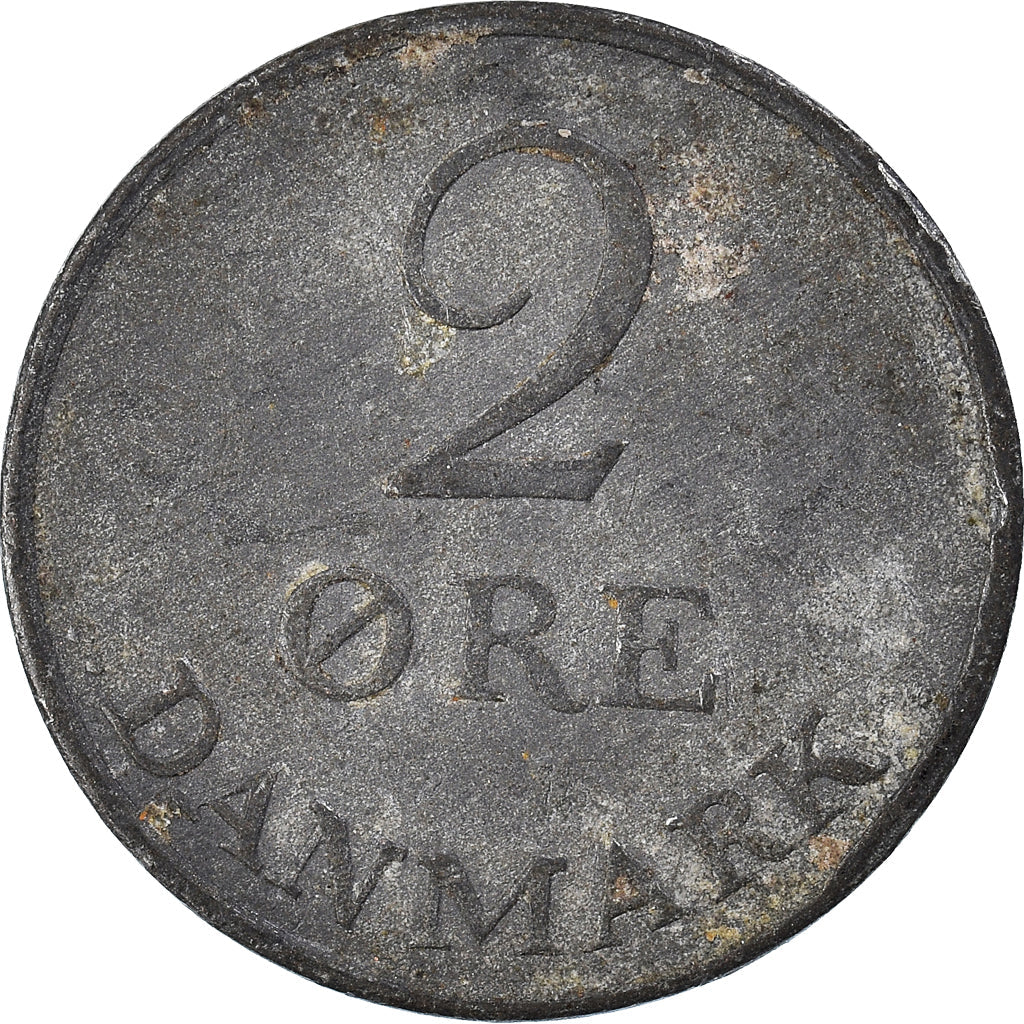 Danish Coin 2 Øre | King Frederik IX Monogram | KM840 | Denmark | 1948 - 1972