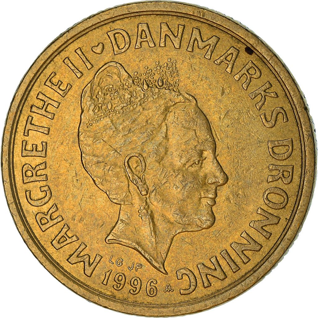 Danish Coin 20 Kroner | Queen Margrethe II 3rd portrait | KM878 | Denmark | 1994 - 1999