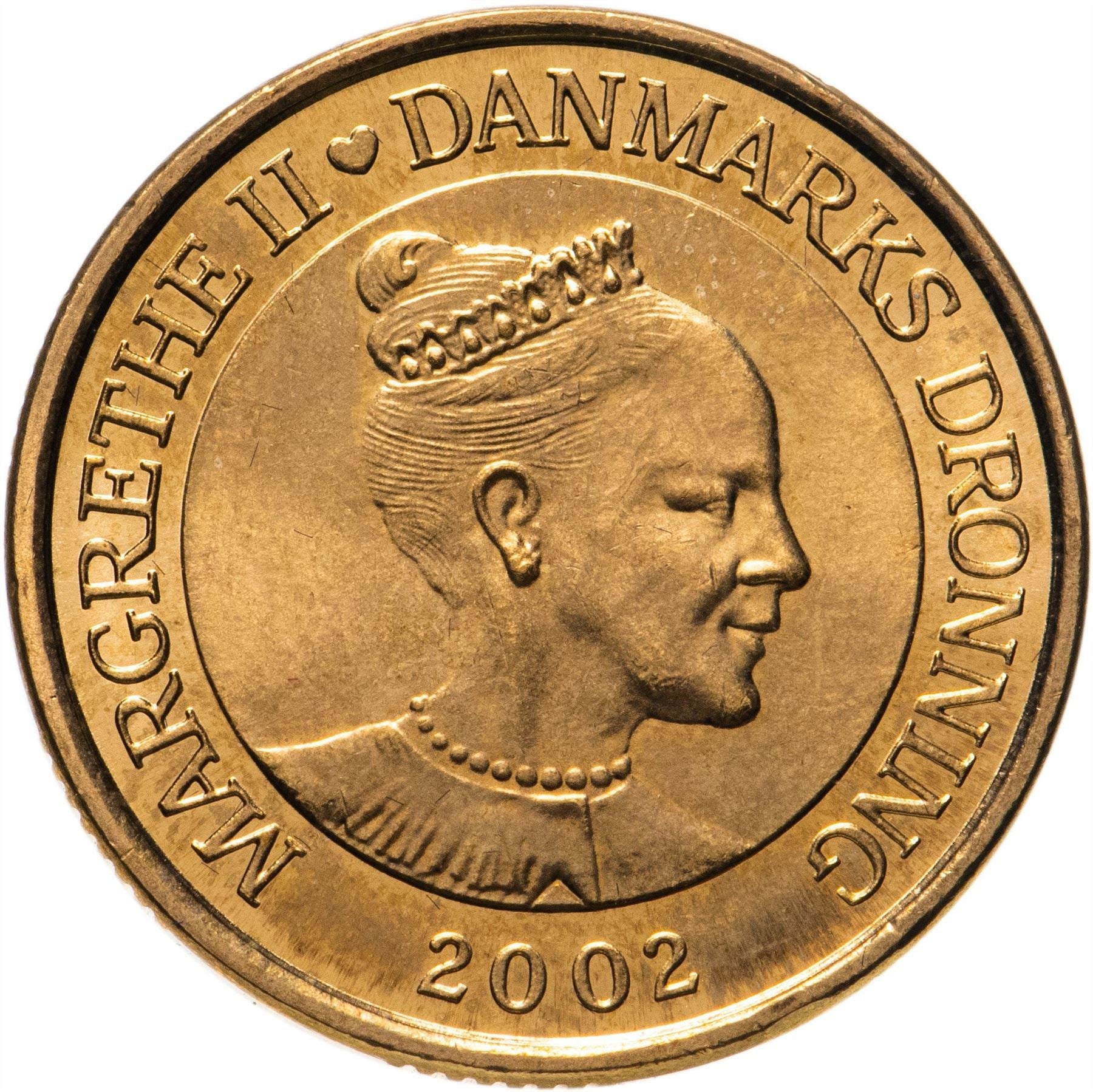 Danish Coin 20 Kroner | Queen Margrethe II | Århus City Hall | KM889 | Denmark | 2002