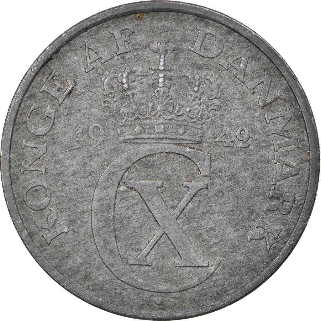 Danish Coin 5 Øre | Christian X German Occupation | Oak Branch | KM834a | Denmark | 1942 - 1945