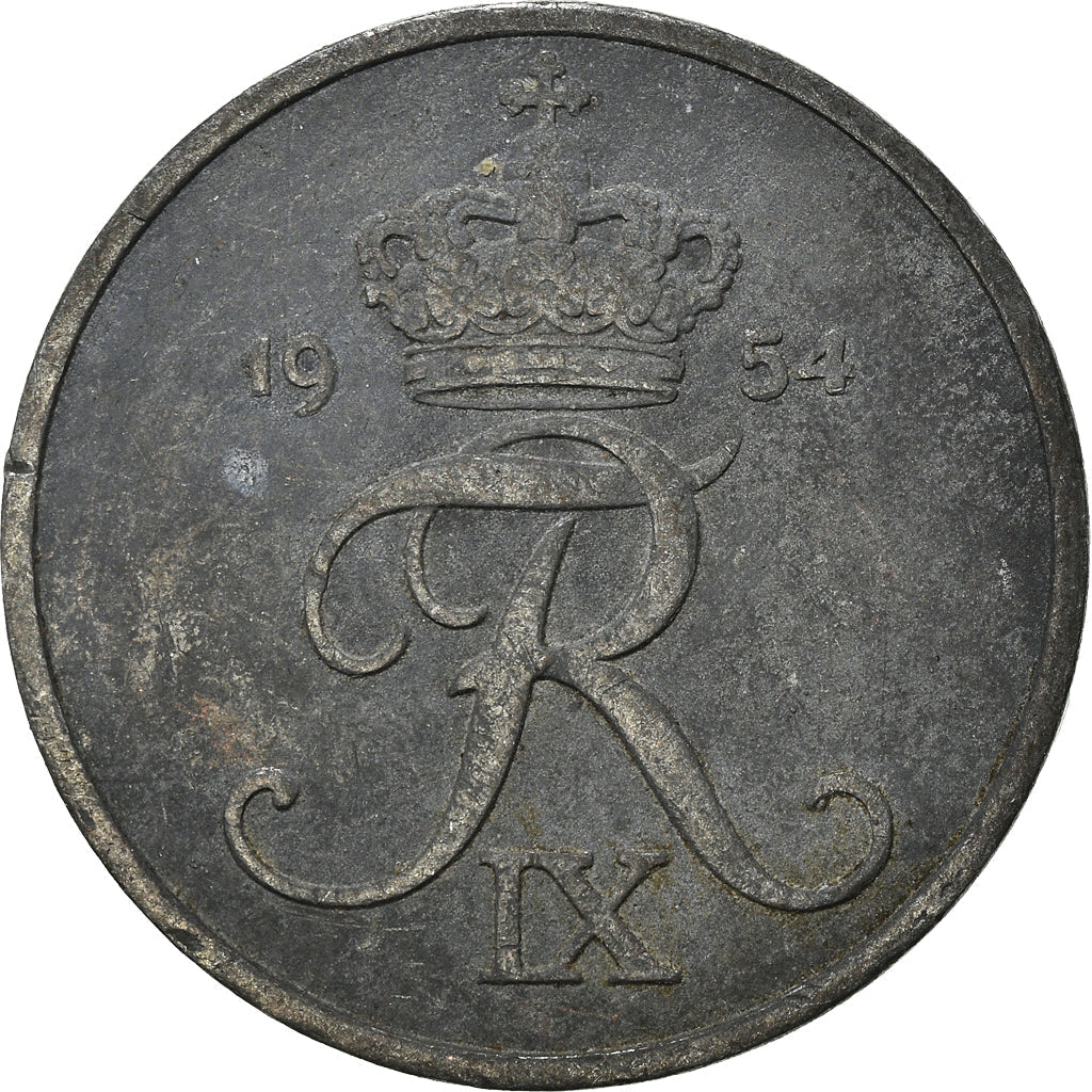 Danish Coin 5 Øre | King Frederik IX Monogram | KM843 | Denmark | 1950 - 1964