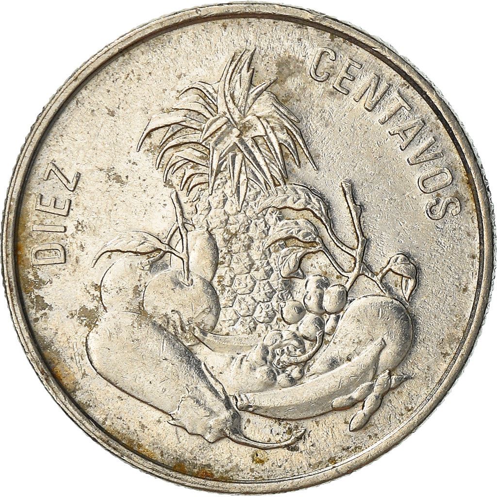 Dominican Republic 10 Centavos Coin | Fruit | Vegetables | KM70 | 1989 - 1991