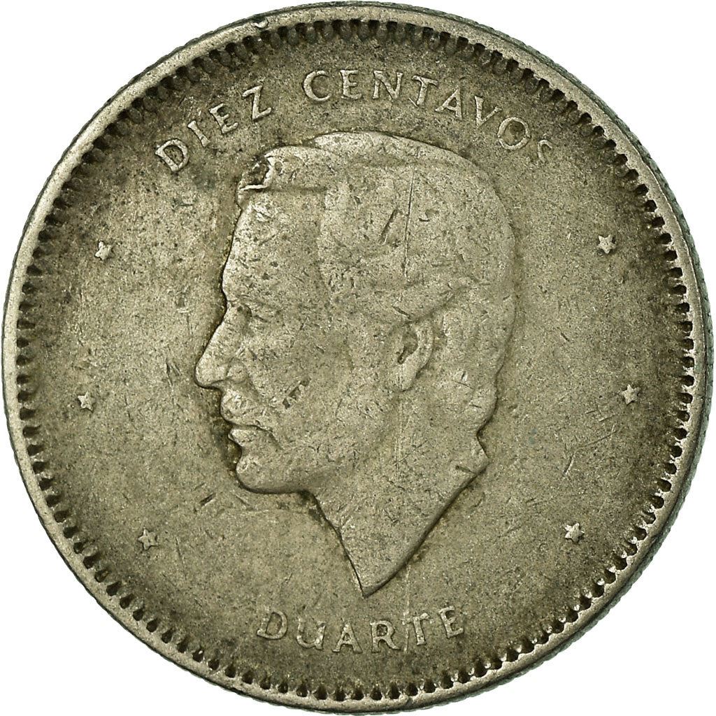 Dominican Republic 10 Centavos Coin | Juan Pablo Duarte | KM60 | 1983 - 1987