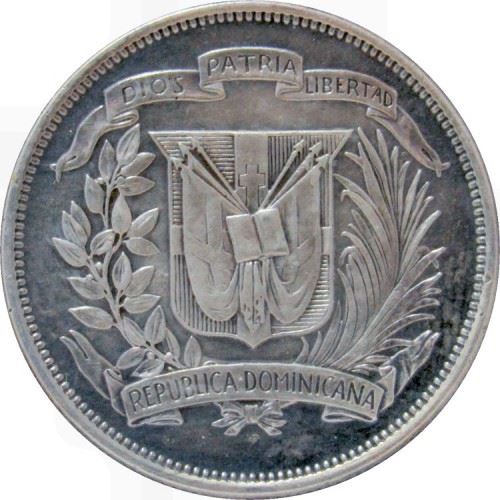 Dominican Republic 1/2 Peso Coin | Liberty | KM21 | 1937 - 1961