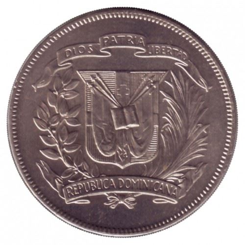 Dominican Republic 1/2 Peso Coin | Liberty | KM21a | 1967 - 1975