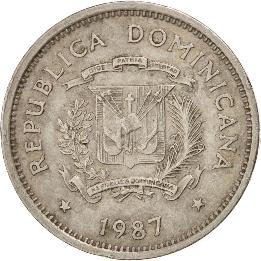 Dominican Republic 5 Centavos Coin | Francisco del Rosario Sanchez | Matias Ramon Mella | KM59 | 1983 - 1987