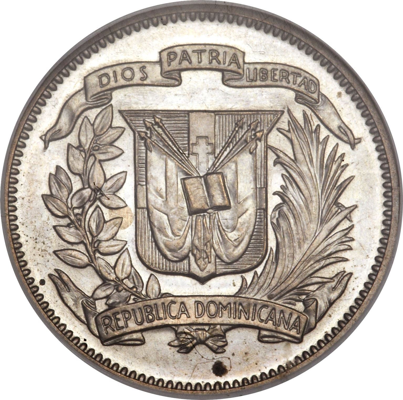 Dominican Republic 5 Centavos Coin | Liberty | KM18 | 1937 - 1974