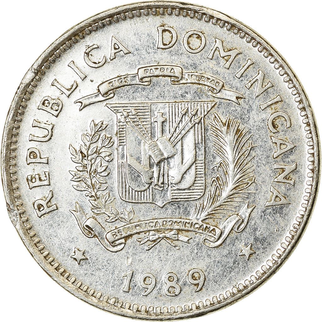 Dominican Republic 5 Centavos Coin | Natvie Drummer | KM69 | 1989