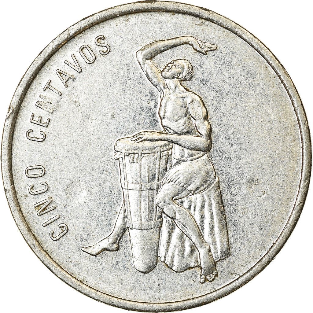 Dominican Republic 5 Centavos Coin | Natvie Drummer | KM69 | 1989