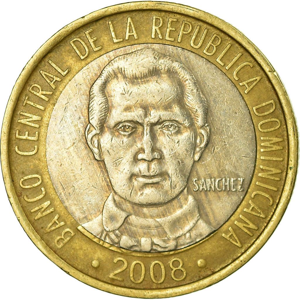 Dominican Republic | 5 Pesos Coin | Francisco del Rosario Sánchez | Km:89a | 2008