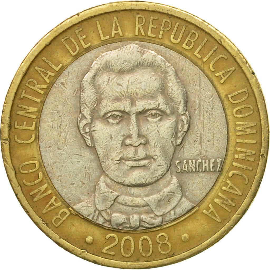 Dominican Republic | 5 Pesos Coin | Francisco del Rosario Sánchez | Km:89a | 2008