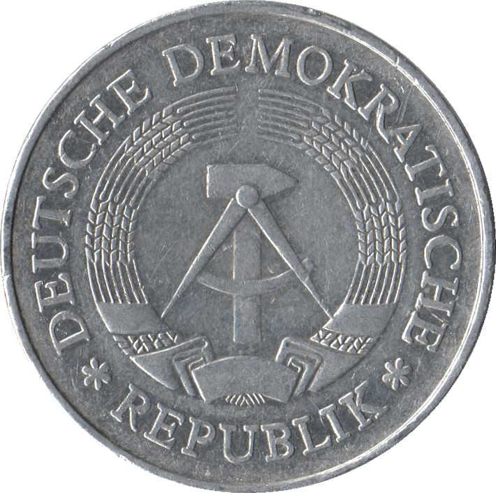 East German 1 Mark Coin | | Deutsche Demokratische Republik | KM35 | 1972 - 1990