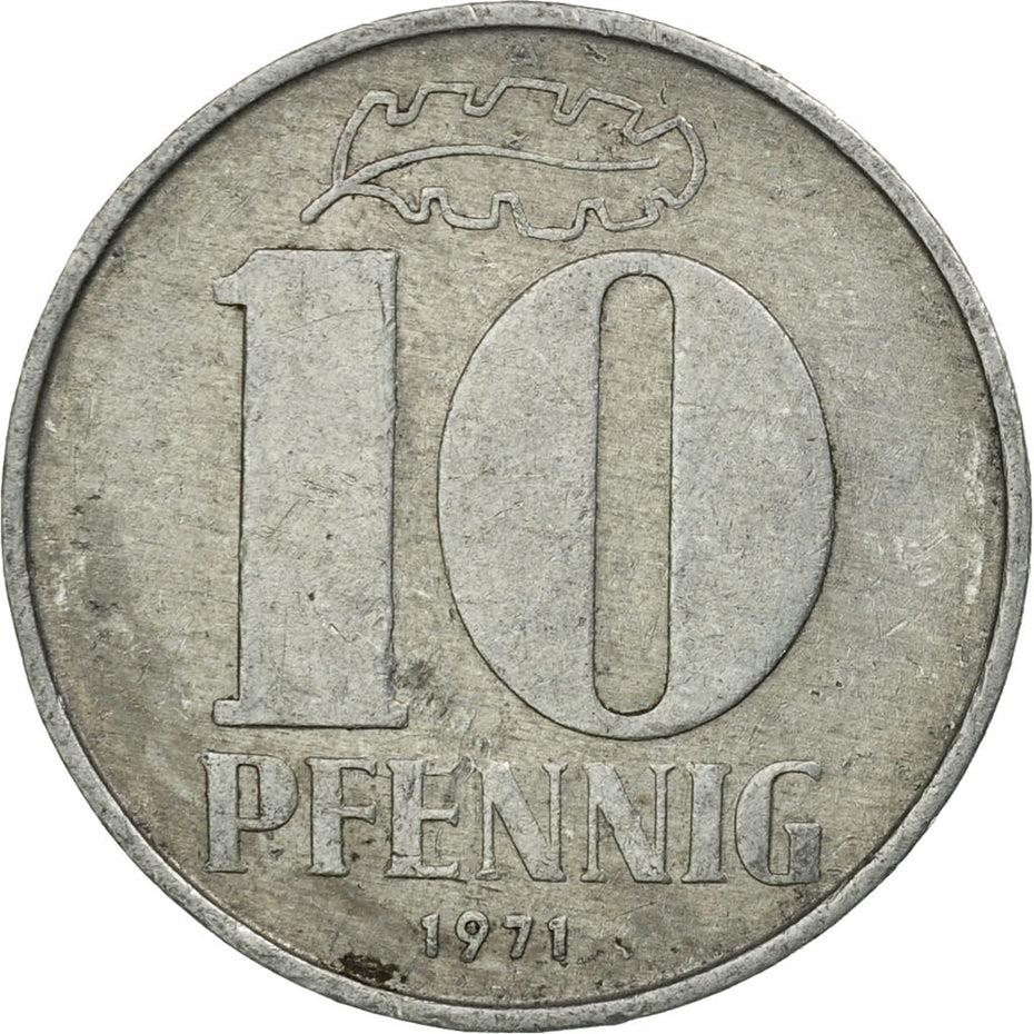 East German 10 Pfennig | Deutsche Demokratische Republik | KM10 1963 - 1990