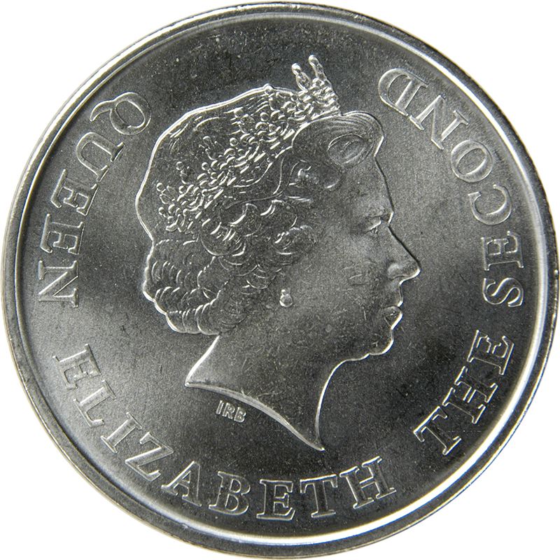 Eastern Caribbean States | 1 Dollar Coin | Queen Elizabeth II | Central Bank | KM58 | 2008