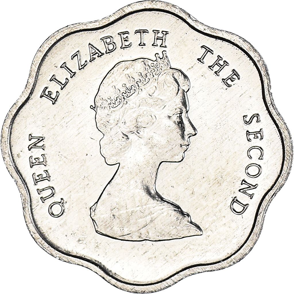 Eastern Caribbean States Coin 1 Cent | Queen Elizabeth II | Palm | KM10 | 1981 - 2001