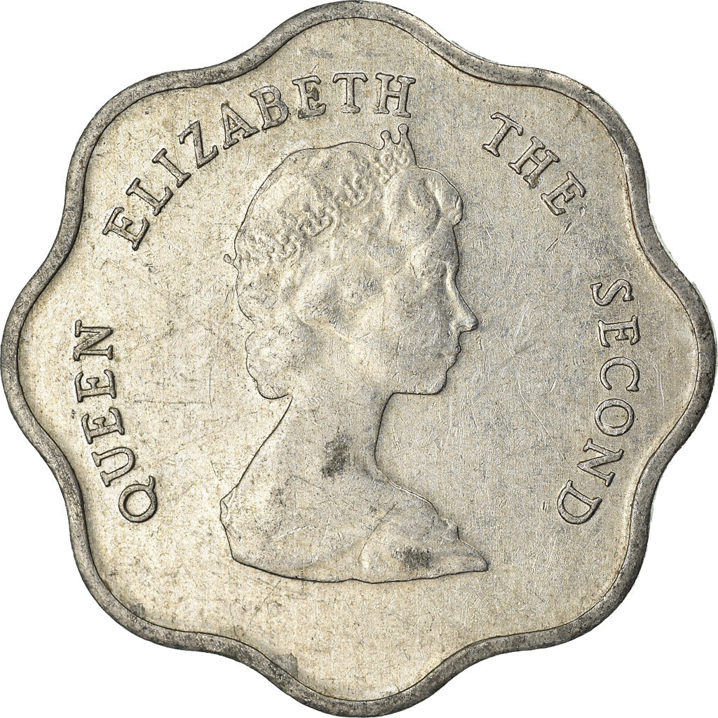 Eastern Caribbean States Coin 5 Cents | Queen Elizabeth II | Palm | KM12 | 1981 - 2000