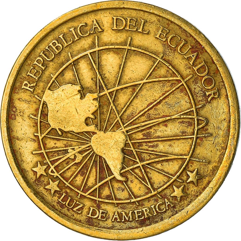 Ecuador | 1 Centavo Coin | Globe - Equator | Km:104 | 2000 - 2003