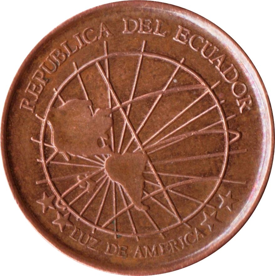 Ecuador 1 Centavo Coin | Globe | KM104a | 2003