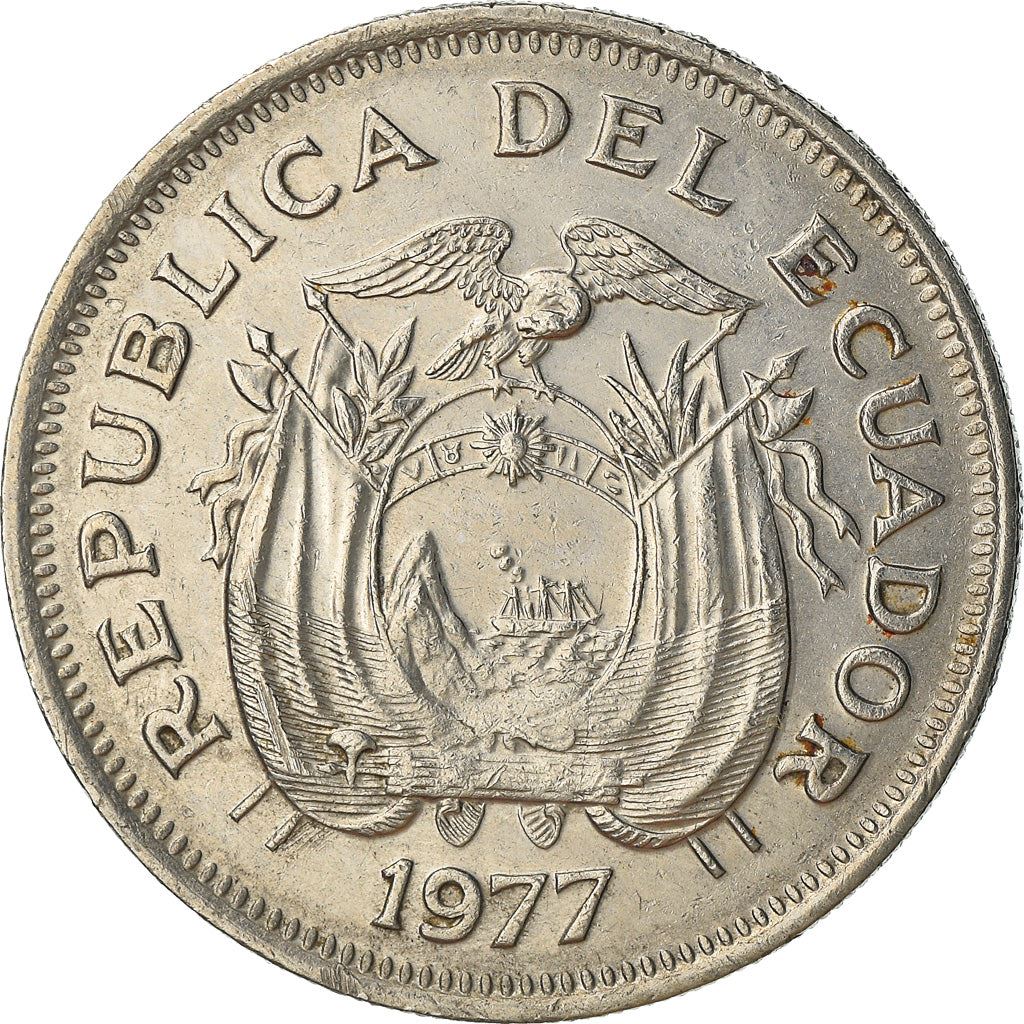 Ecuador 1 Sucre Coin | Antonio Jose de Sucre | KM83 | 1974 - 1977