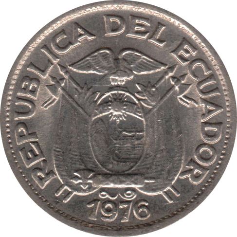 Ecuador 10 Centavos Coin | KM76d | 1976