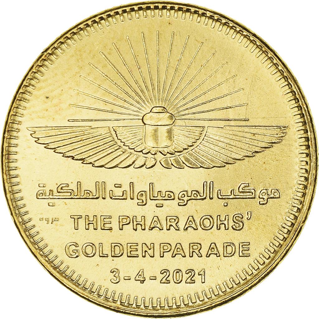 Egypt 50 Piastres Coin The Pharaohs' Golden Parade | Khepri | 2021