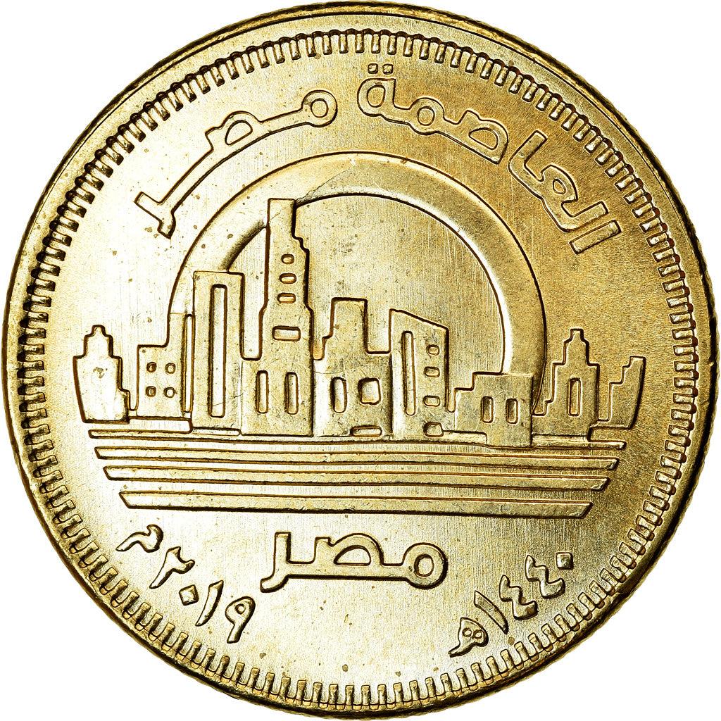 Egypt | 50 Qirsh / Piastres Coin | New Capital Egypt - Vedian | Km:1033 | 2019