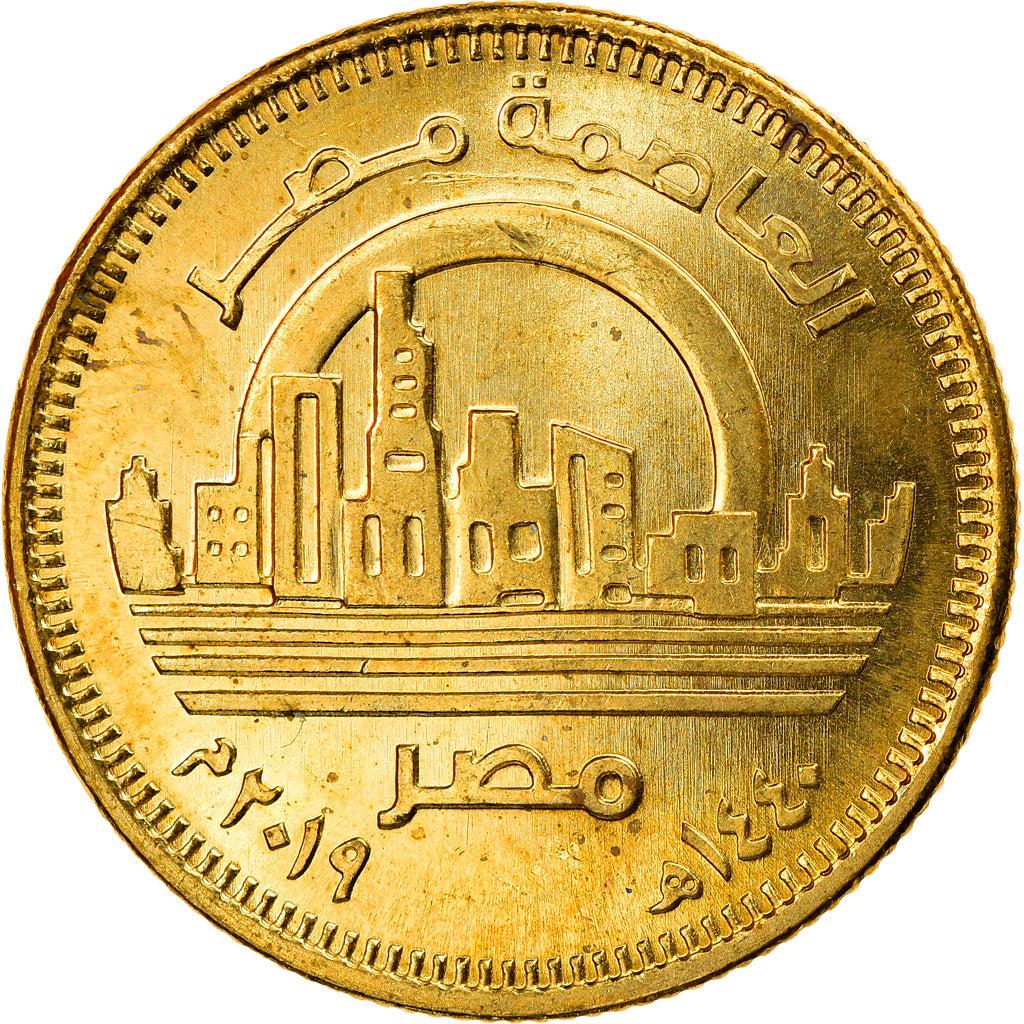 Egypt | 50 Qirsh / Piastres Coin | New Capital Egypt - Vedian | Km:1033 | 2019