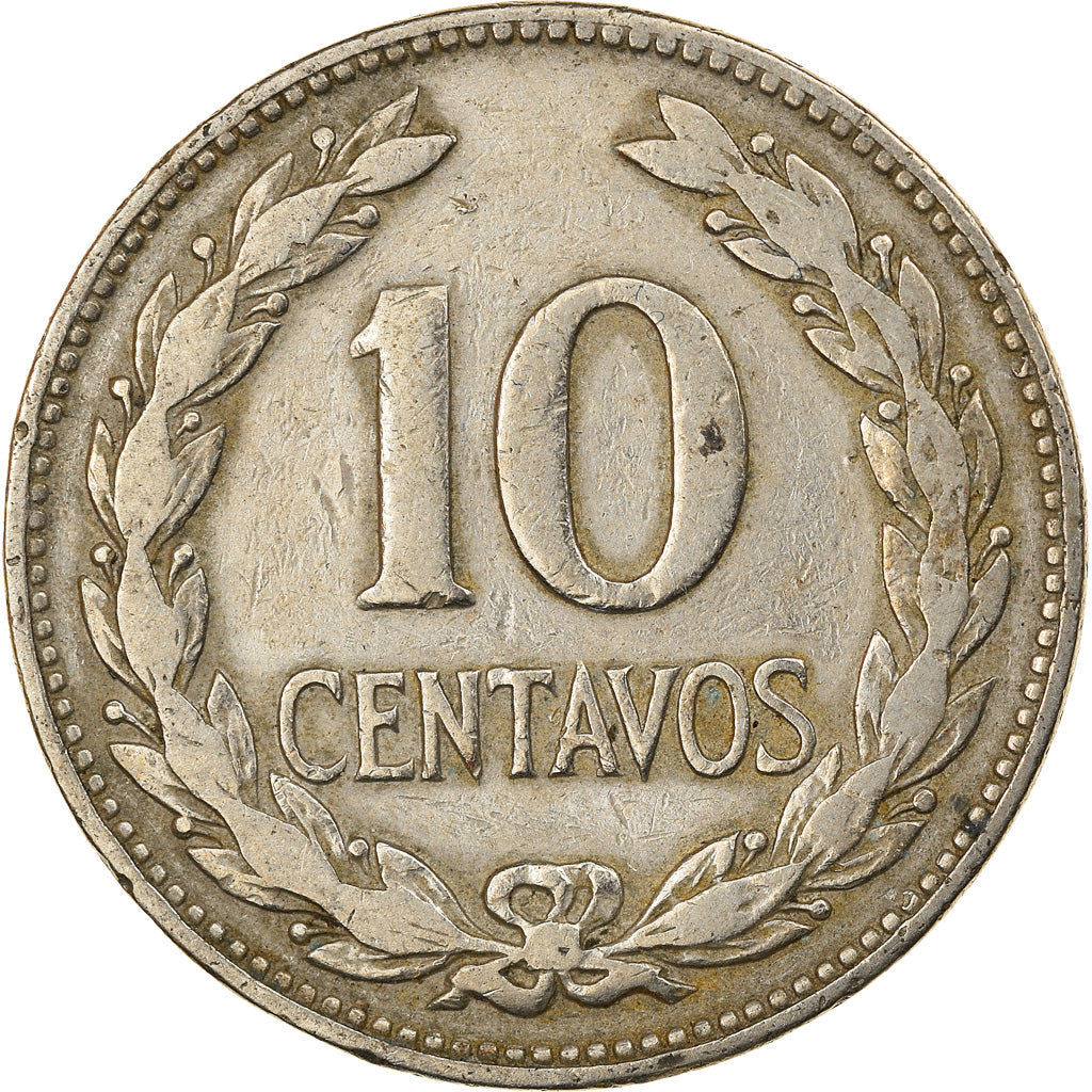 El Salvador Coin Salvadoran 10 Centavos | President Francisco Morazan | KM150a | 1977