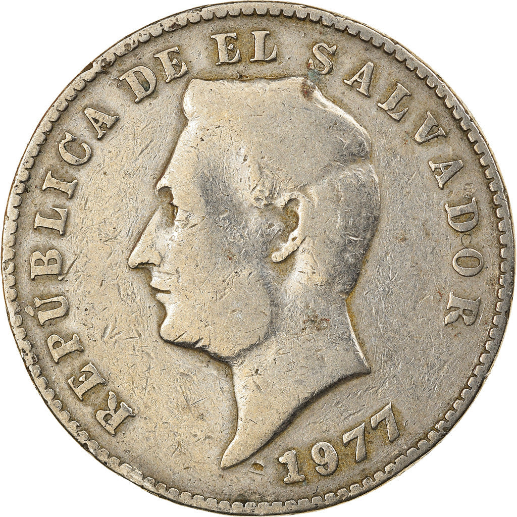 El Salvador Coin Salvadoran 10 Centavos | President Francisco Morazan | KM150a | 1977