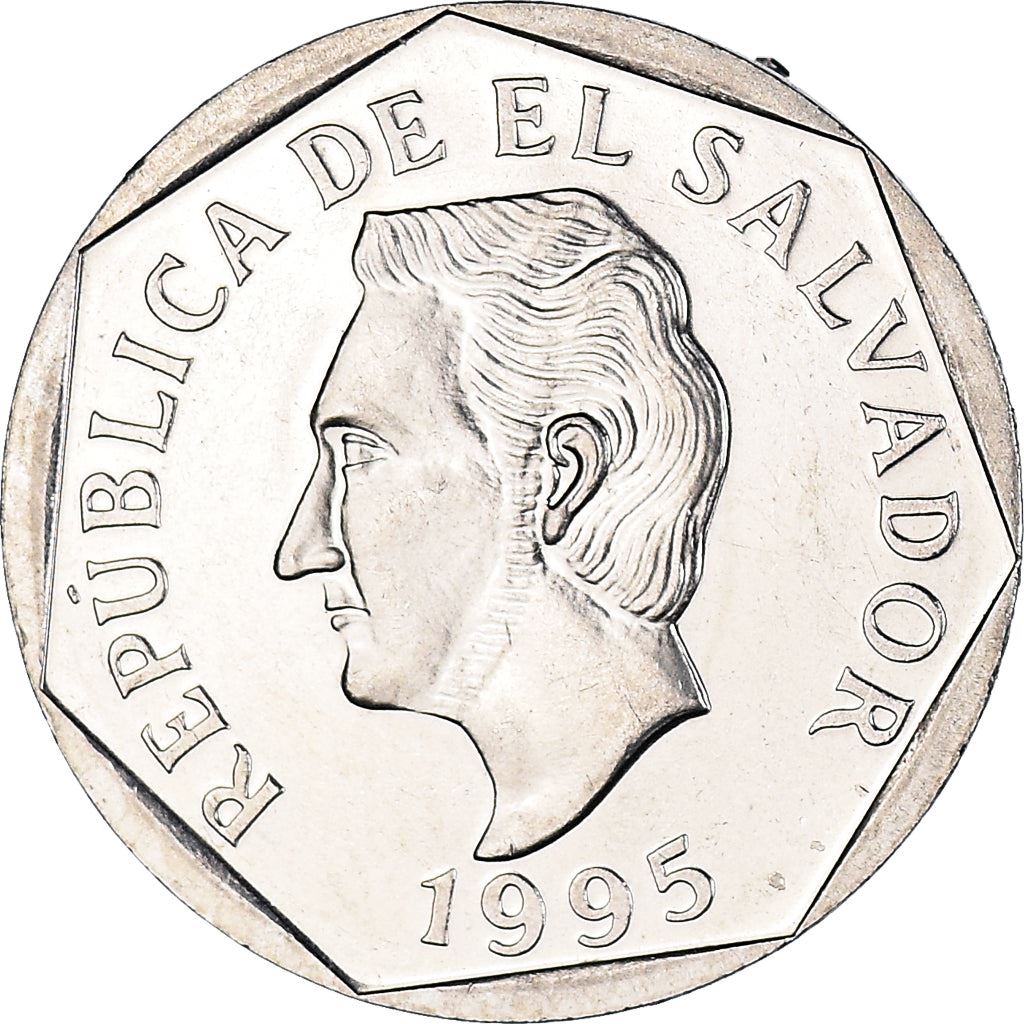 El Salvador Coin Salvadoran 10 Centavos | President Francisco Morazan | KM155b | 1995 - 1999