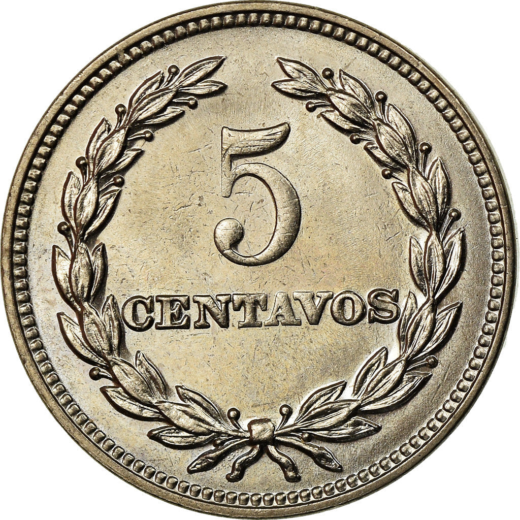 El Salvador Coin Salvadoran 5 Centavos | Francisco Morazan | KM134 | 1940 - 1974