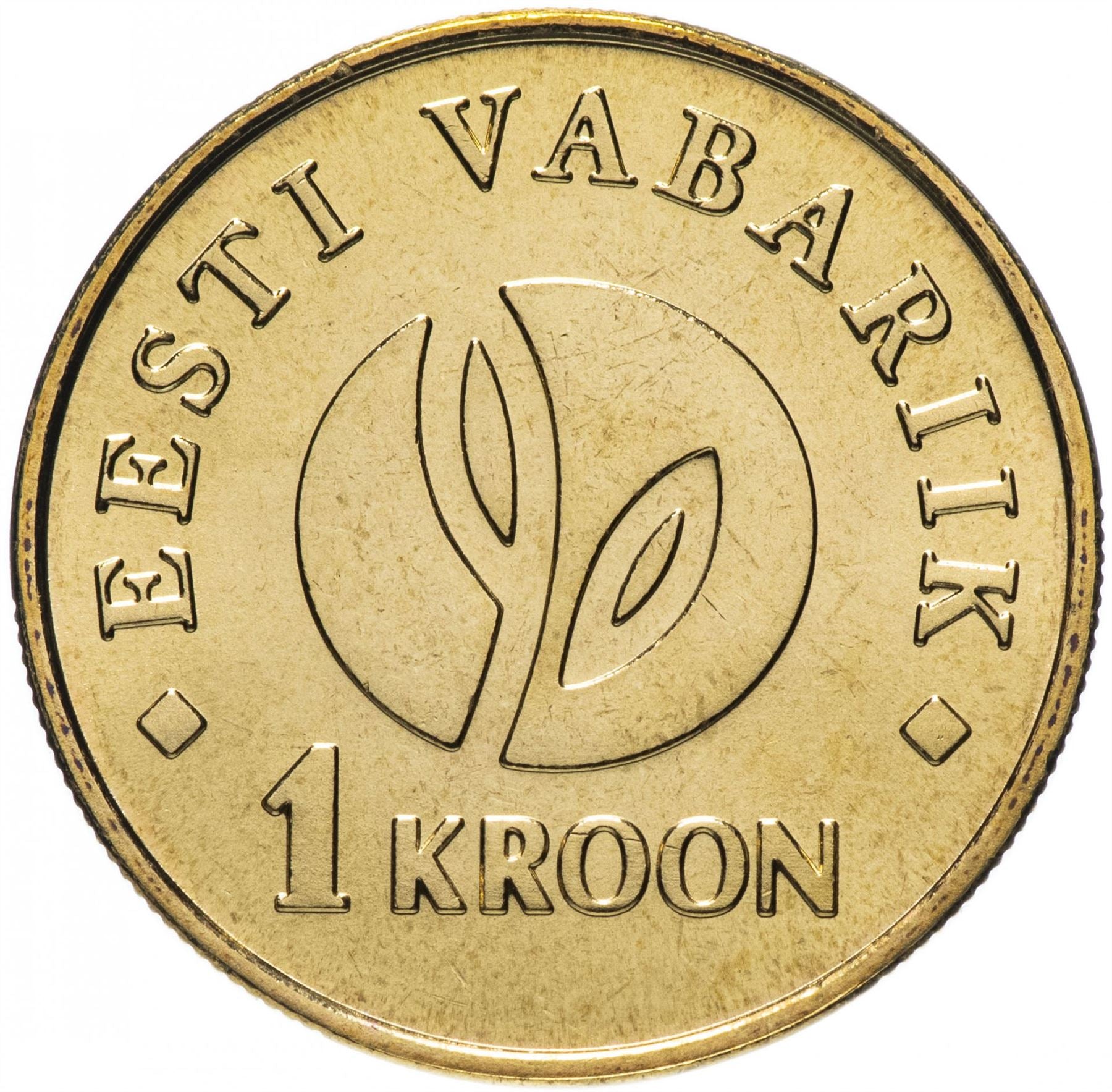 Estonia Coin Estonian 1 Kroon | Independence | Lion | KM44 | 2008