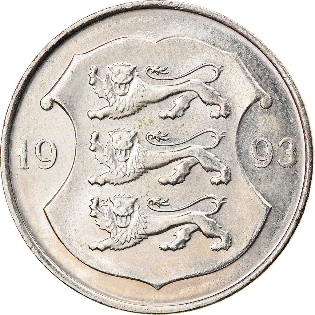 Estonia Coin Estonian 1 Kroon | Lions | KM28 | 1992 - 1995