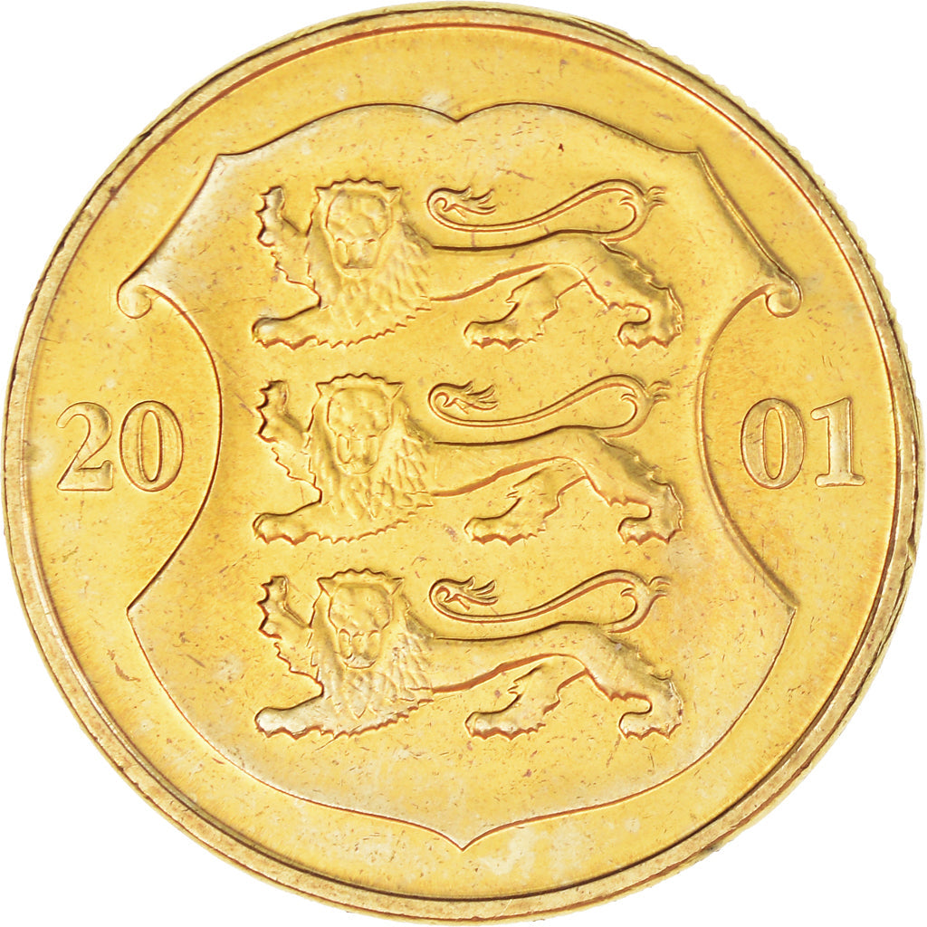 Estonia Coin Estonian 1 Kroon | Lions | KM35 | 1998 - 2006