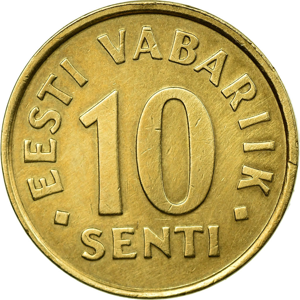 Estonia Coin Estonian 10 Senti | Lions | KM22 | 1991 - 2008