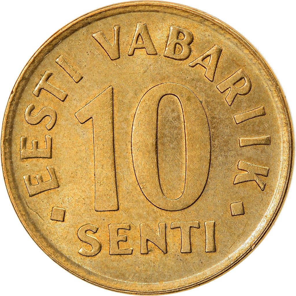 Estonia Coin Estonian 10 Senti | Lions | KM22 | 1991 - 2008